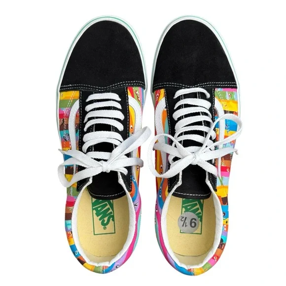 Vans X Sesame Street Old Skool Black/Multi Sneakers Shoes NEW Size M 9.5/W 11 - Picture 7 of 11